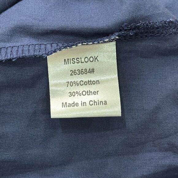 Misslook Stand Collar Shift long Sleeve Slit Dress size 3XL - Picture 8 of 11